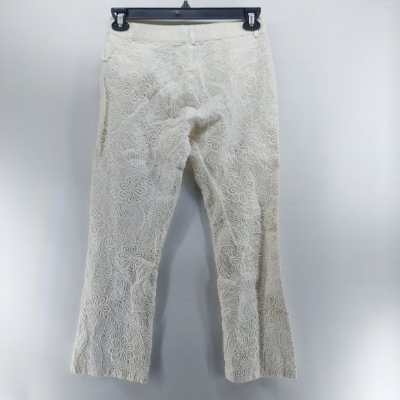 Ralph Lauren Collection embroidered white  Pants size 6 - Picture 7 of 11